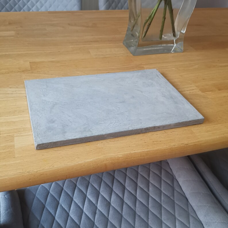 Set of Rectangle Concrete Placemats. Tableware. Dinnerware Etsy