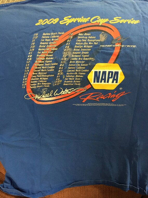 Vintage 09 Napa Racing Michael Waltrip Nascar T Shirt Etsy Finland