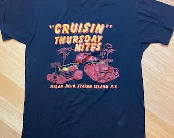 T-shirt Uomo Hot Rod Nostalgia, Grafica Drag Racing E Bomba Ciliegia, Cotone