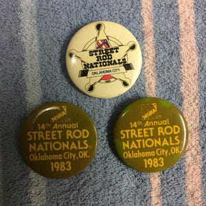 1983 NSRA Street Rod Nationals Event Buttons
