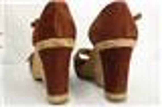 Vintage 70s * Famolare Shoes * "Hi-Up" Sandal Wed… - image 4