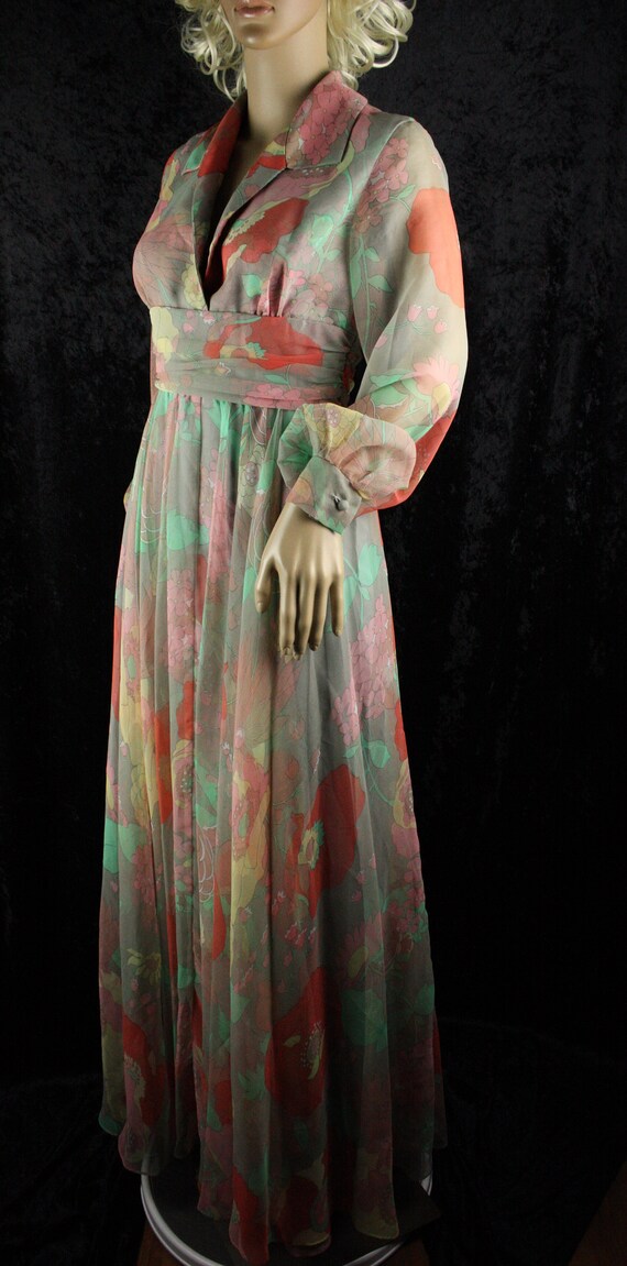 Vintage 1960s 1970s Jack Bryan Maxi Dress * Bold … - image 2