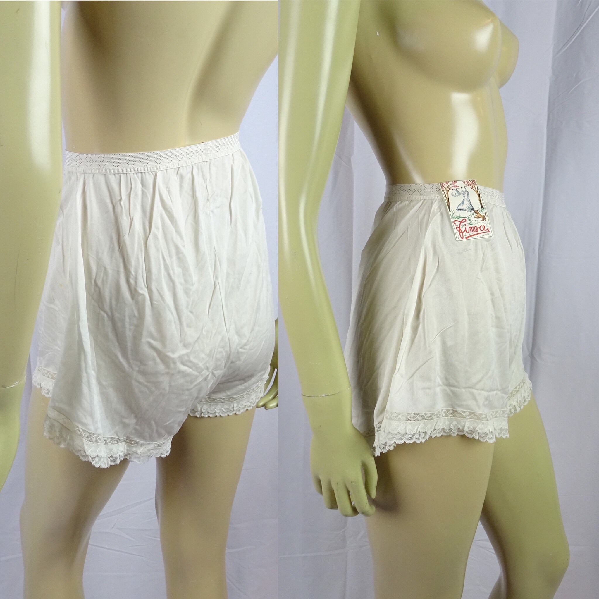 Vintage 40s/50s NOS Matching Set White Slip and Panties Etsy