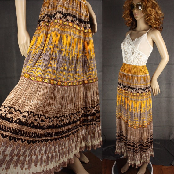 pleated maxi skirt india