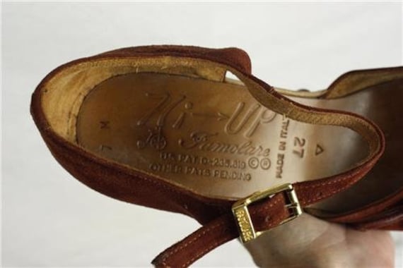 Vintage 70s * Famolare Shoes * "Hi-Up" Sandal Wed… - image 3