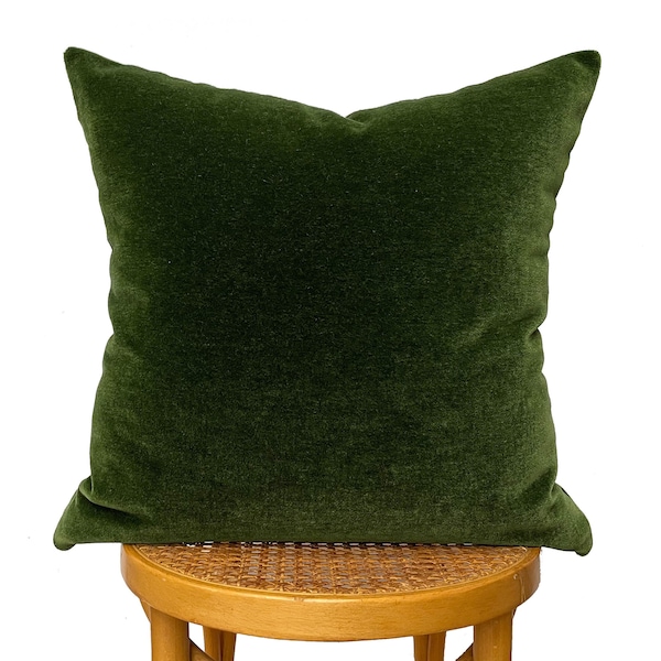 Green Velvet Pillow Etsy