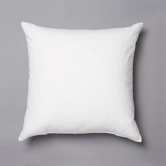 24x24 Faux Down Pillow Insert for 22x22 Covers
