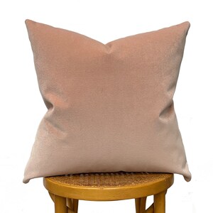 BLUSH PINK Double Sided Cotton Velvet Pillow - 18x18, 20x20, 22x22, 24x24 Square