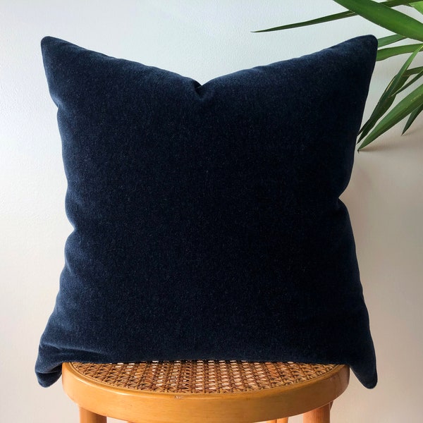 Blue Velvet Pillow Etsy