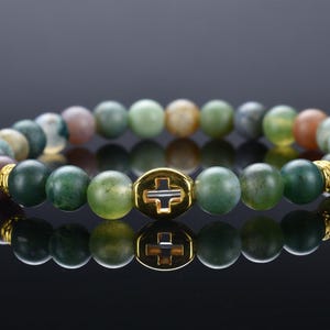 Agate Orthodox Brojanica Chotki Komboskini Prayer rope Bracelet - Natural Semiprecious gemstone   - Perfect for Prayer & Anxiety Relief
