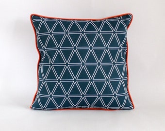 Navy orange pillow | Etsy Navy orange pillow | Etsy