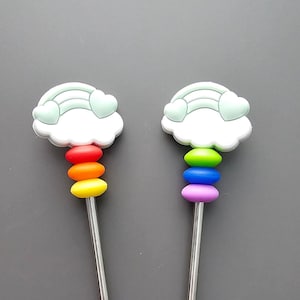 Mint Cloud and Rainbow Sewing Sticks