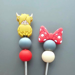 Cow and bow Sewing Sticks