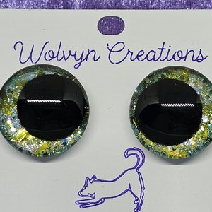 gold and green glitter