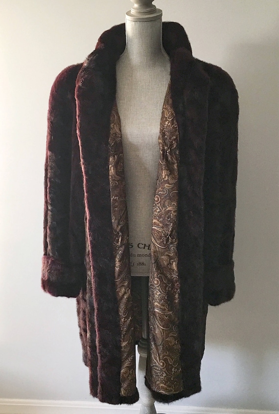 Vintage 70s Safuron Mink Fur Coat - image 1