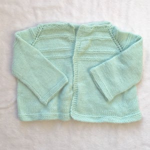 Vintage Knit Baby Cardigan Sweater image 2