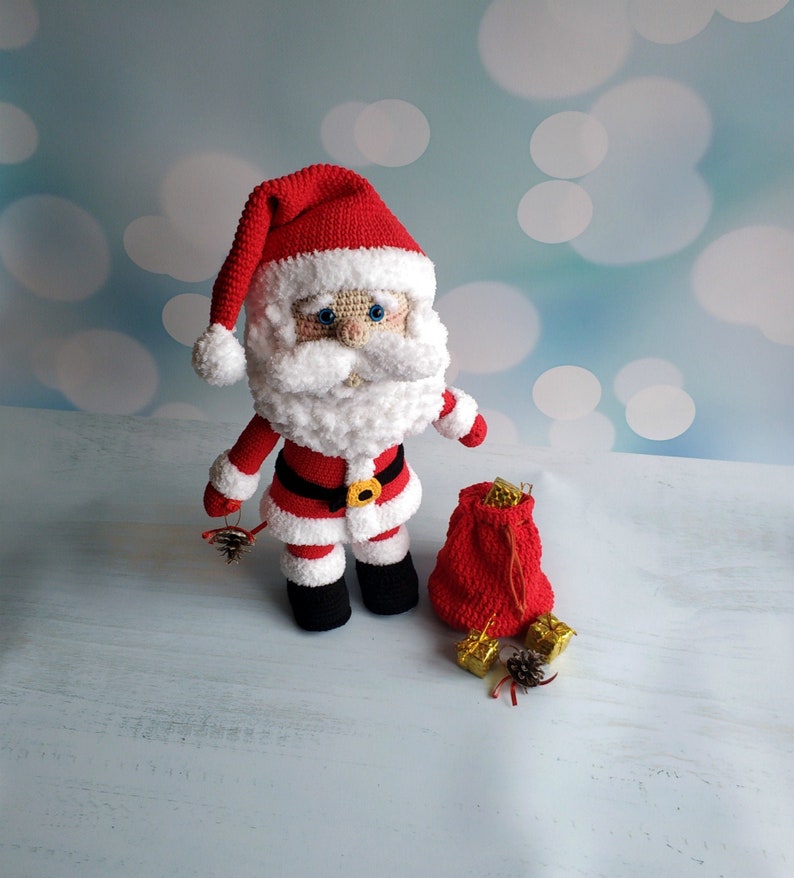 Crochet pattern Big Santa Claus  Christmas pattern Amigurumi image 0