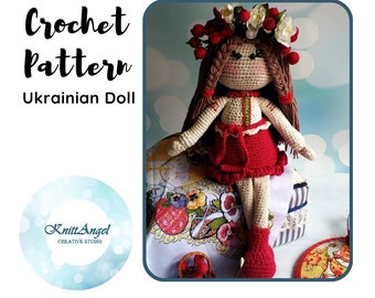 CROCHET PATTERN UKRAINE / Amigurumi Tutorial - Slavic folk doll -  Ukrainian doll - Flower Fairy - English Pattern