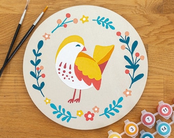 Kit de peinture par numéros SWEET BIRD, kit de créations manuelles