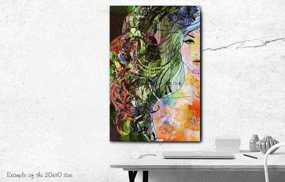 Hair Stylist Hair Salon Wall Hair Art Salon Art Etsy