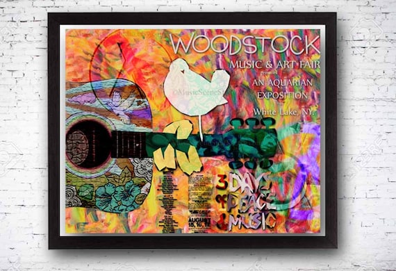 60/'s Concert Music Psychedelic QUALITY FINE ART PRINT Poster Canvas