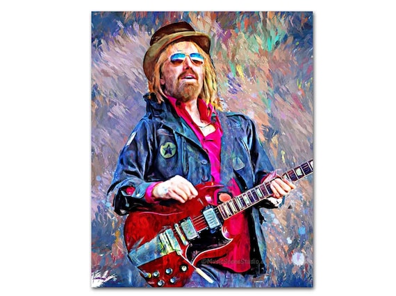 Tom Petty Music Rock Framed Canvas Art Picture Print Ready To Hang