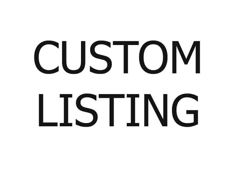 Custom Listing Reserved | Etsy