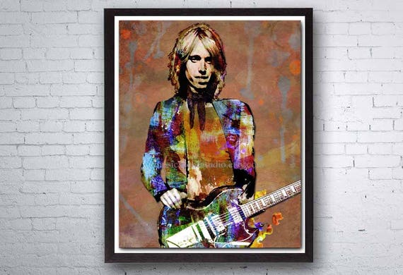 Tom Petty Music Rock Framed Canvas Art Picture Print Ready To Hang