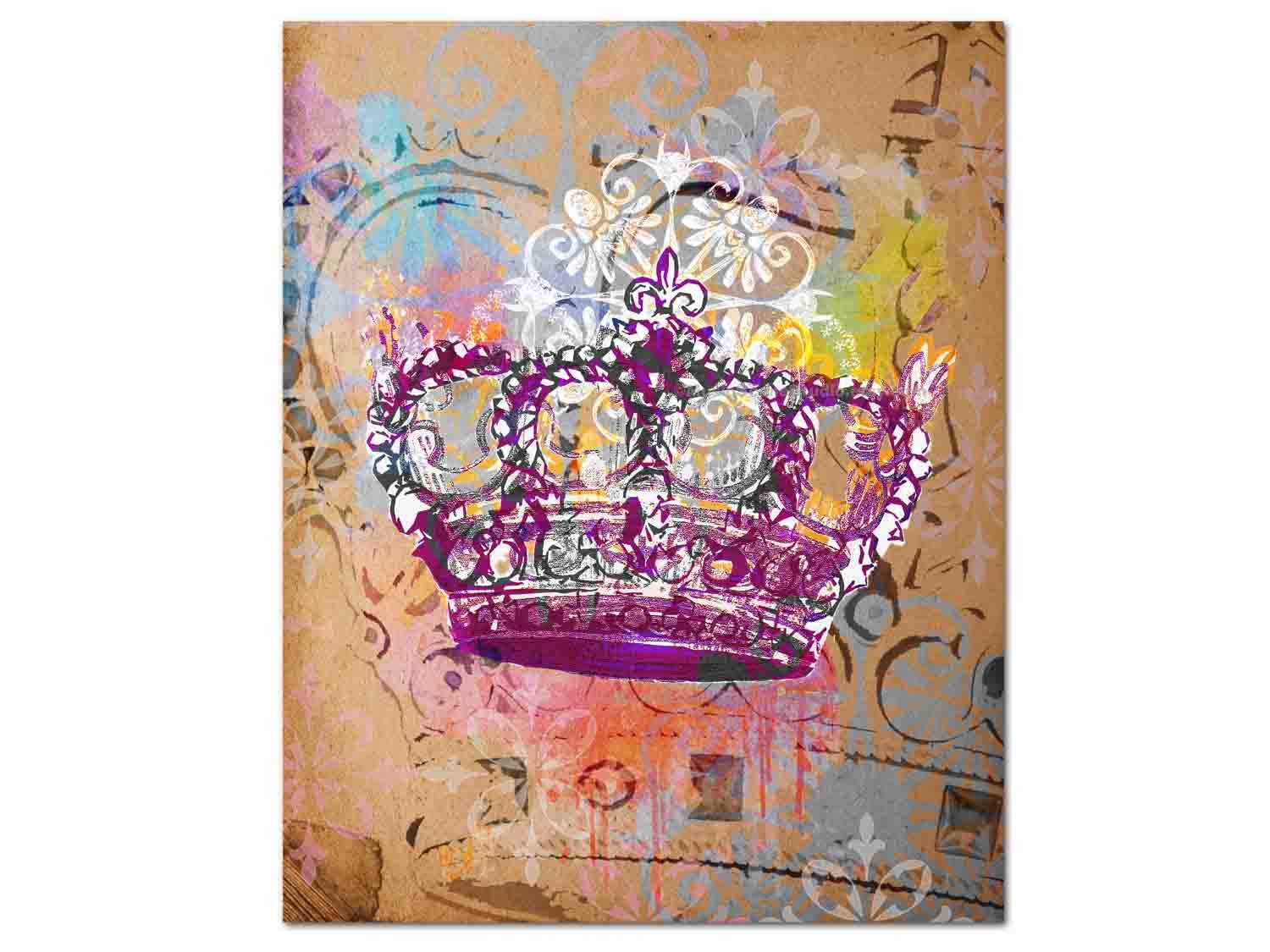 Crown Prints Queen King Art Canvas Jewels Art Crown Etsy