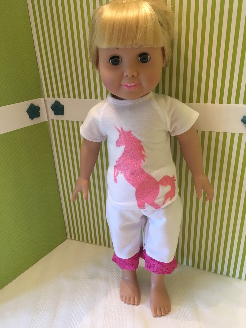 American Girl 18 Doll Summer White Linen Jacket and Pants Set