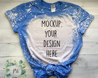 Download Blue Shirt Mockup Etsy