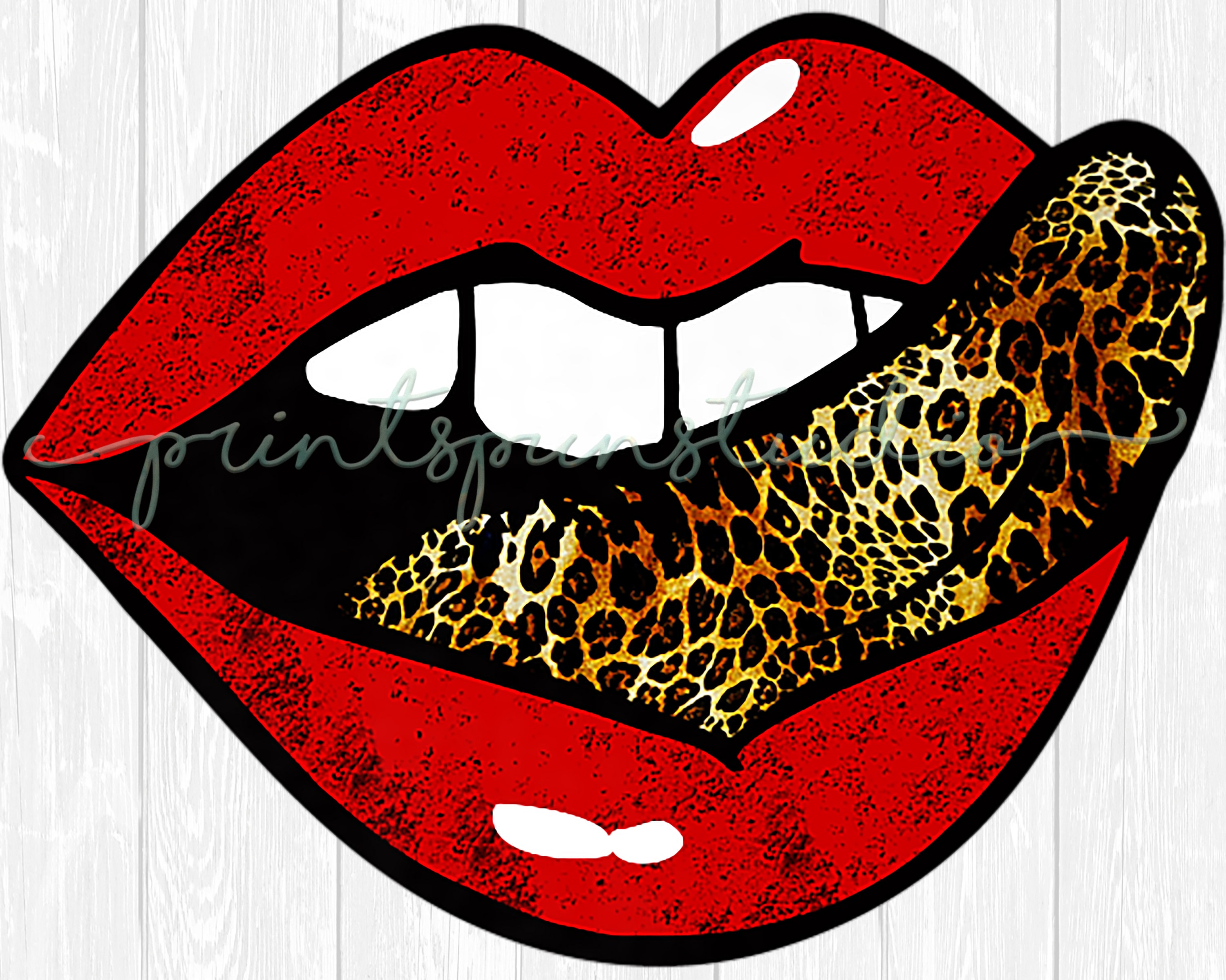 Red Lips and Leopard Tongue Heat 