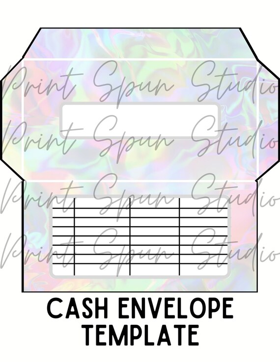Printable Cash Envelope Template Printable Budgeting | Etsy