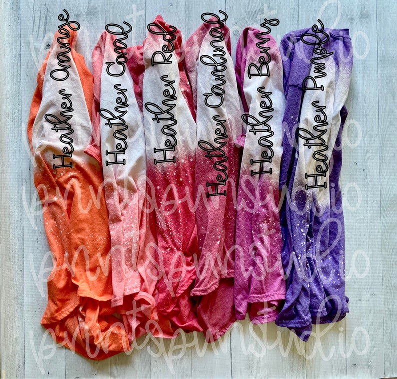 blank bleached shirts