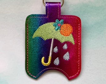 Rainy day hand sanitizer holder
