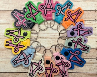 FU-terus, angry uterus, pro choice, Women's Rights, Roe vs Wade,  embroidered key chain