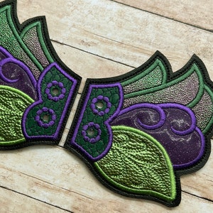 Purple and green  fairy boot wings, shoe decoration