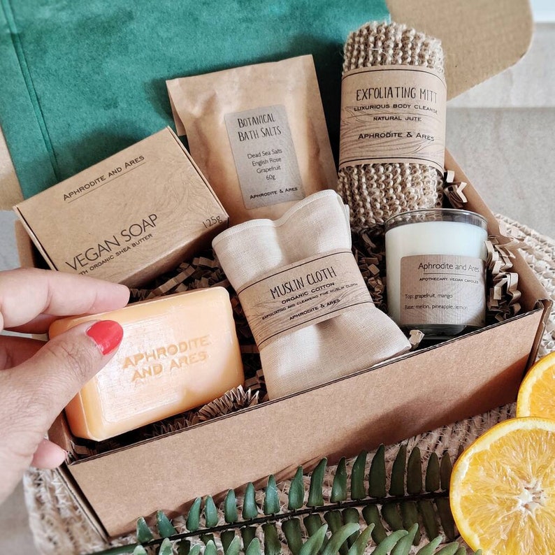 Pampering Vegan and Eco Friendly Bath Gift Set for Her Etsy UK