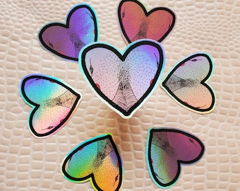 Hairy Cleavage Holographic Sticker