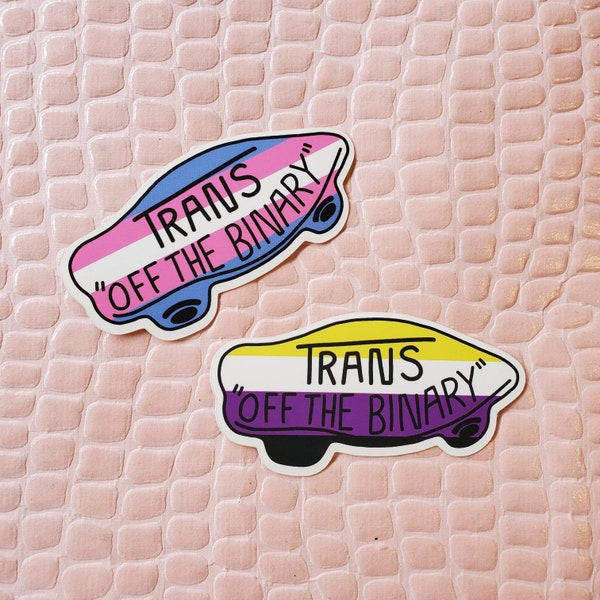 Trans "Hors du binaire" Sticker