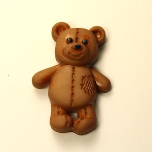 Teddy Bear Buttons Shank Back Teddy Bear Embellishments Teddy Bear Craft Supply