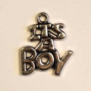 It&#39;s A Boy Charm New Mom Charm Gender Reveal Charm Baby Boy Charm New Baby Charm Baby Shower Charm
