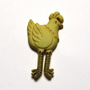 Chicken Button Shank Back Chicken Embellishment Chicken Sewing Animal Button Farm Animal Embellishments Farm Animal Button Barnyard Button