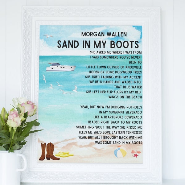 Wallen Lyrics Wall Art Etsy