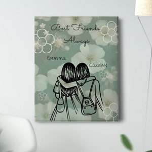 Personalized Printed Wall Art - Friendship Quote/Unique Gift For Her