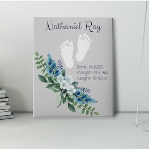 Personalized Wall Art Print New Mom, Baby Unique Gift