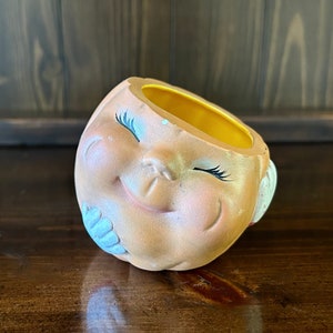 Vintage Head Vase/Face Vase; Pumpkin Head Vase; Pixie Head Vase; Vintage Head Planter; Vintage Head Vase