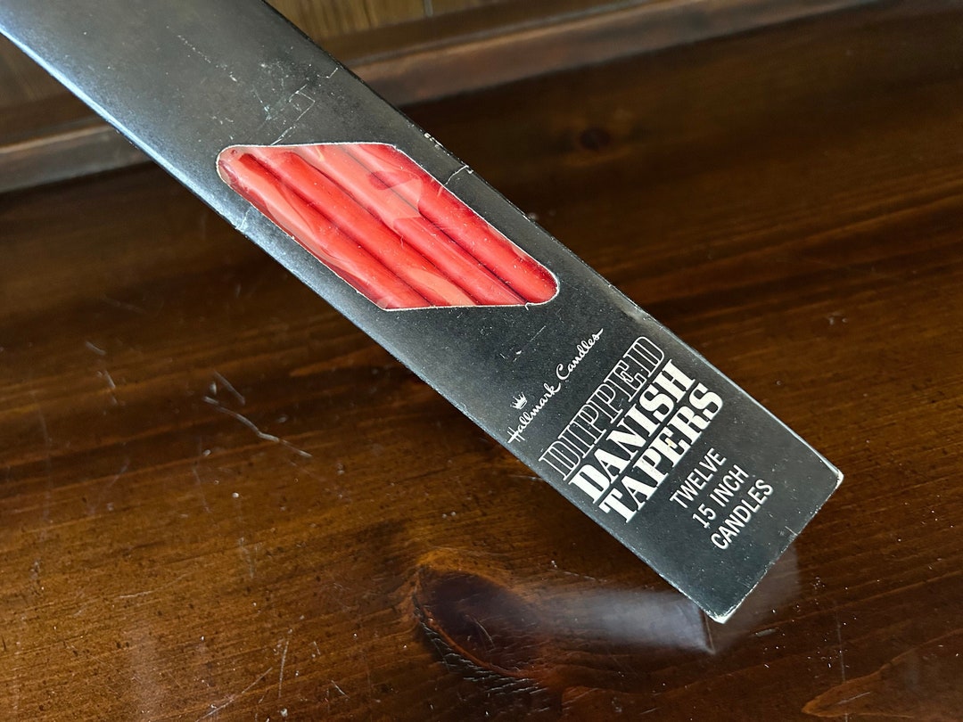 Mid century tiny taper candles in the style of dansk tiny taper candles