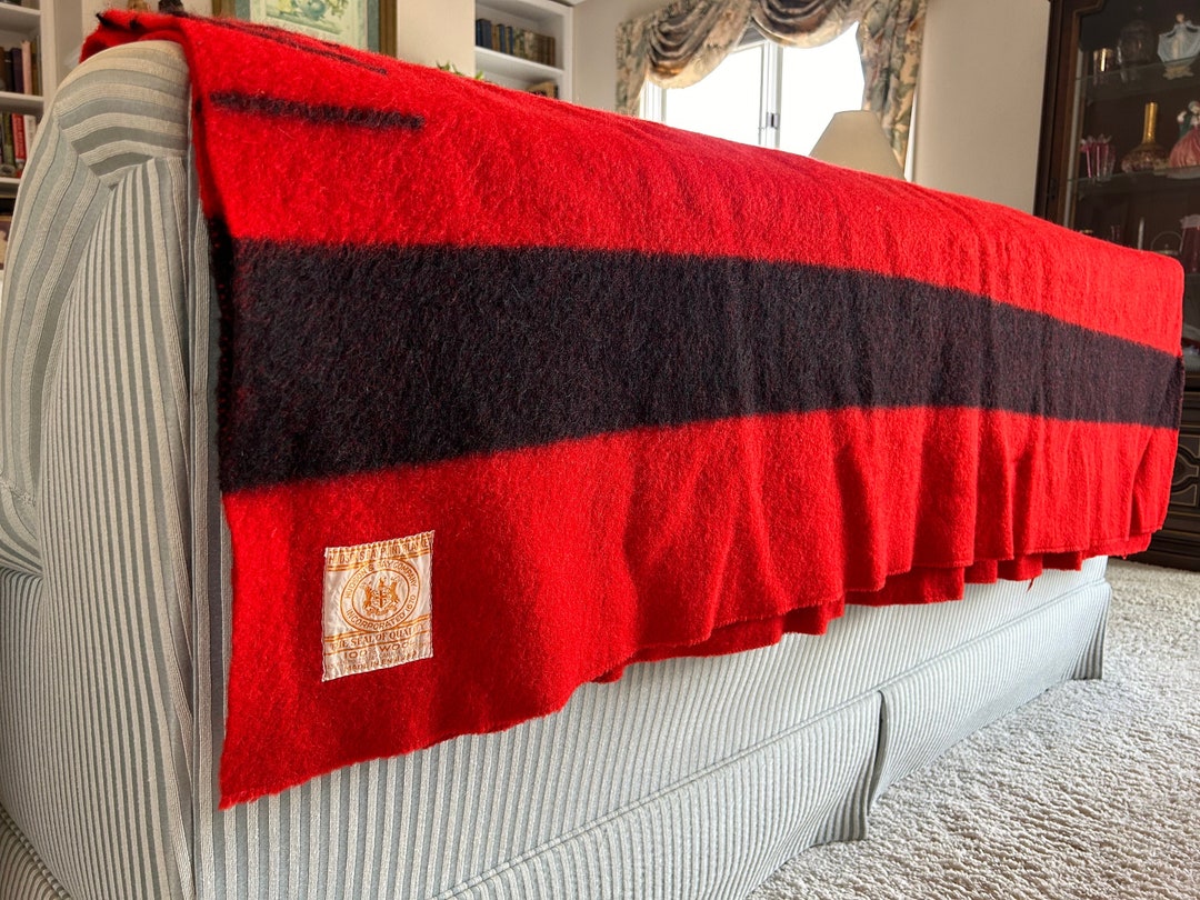 Hudson bay blanket red and black new arrivals