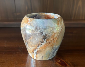 Vintage Arabia Finland Pottery Vase: Marble Luster AAA, 1928-1932